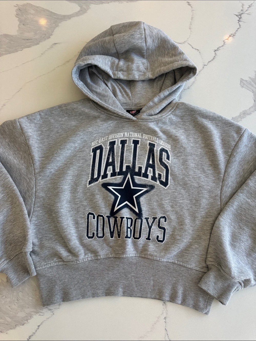 NFL Primark Dallas Cowboys cropped crop hoodie sweatshirt S